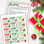 5 Seconds Christmas Game - A Fast-Paced Fun Party Game! - The throughout FREE Printable Christmas Icebreaker Games