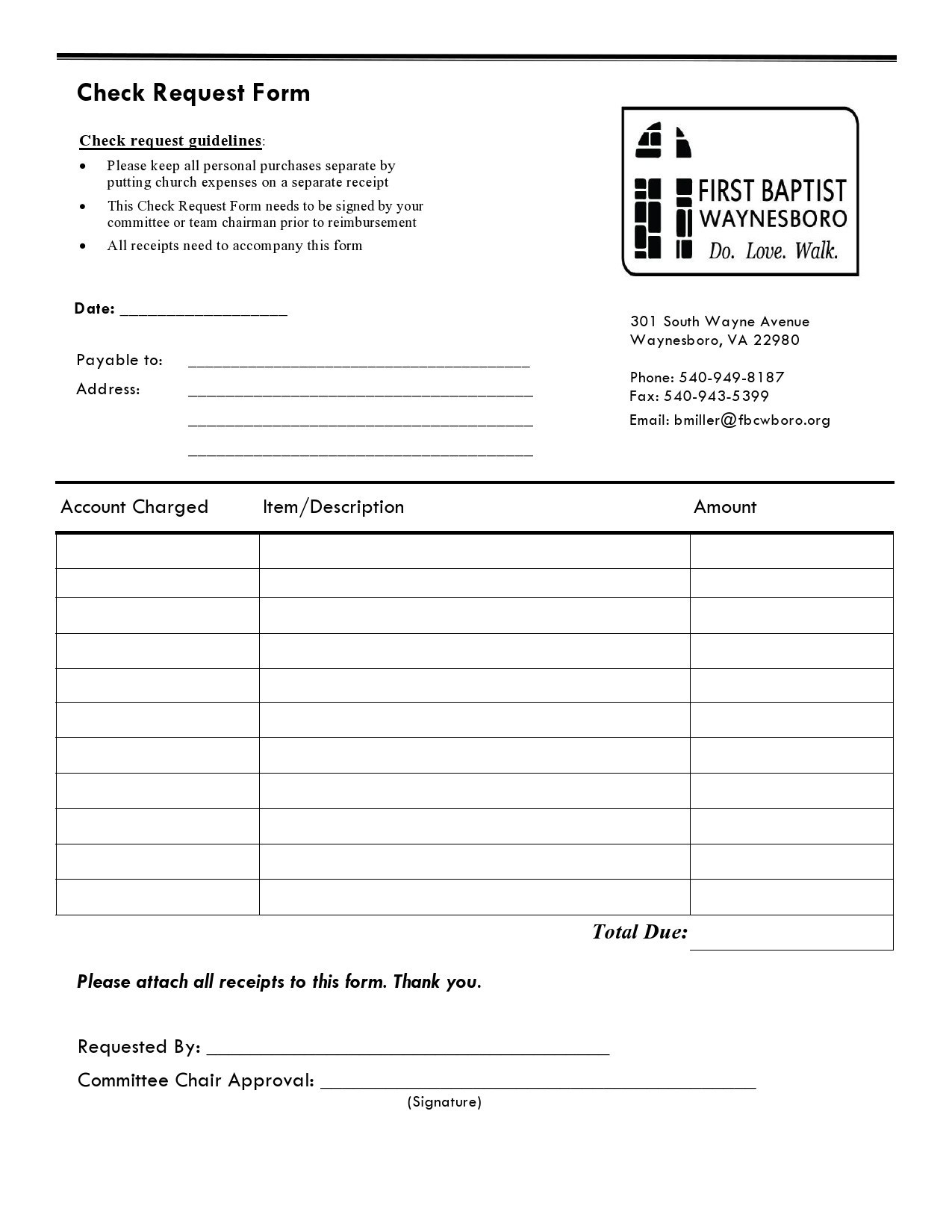 50 Free Check Request Forms [Word, Excel, Pdf] ᐅ Templatelab throughout FREE Printable Check Request Form