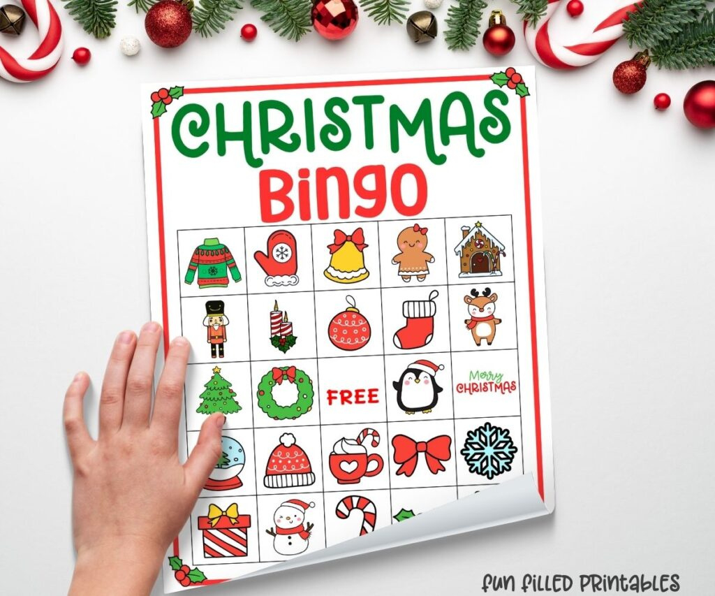 50 Free Printable Christmas Bingo Game For Kids &amp;amp; Adults intended for Free Printable Christmas Bingo Cards For 50
