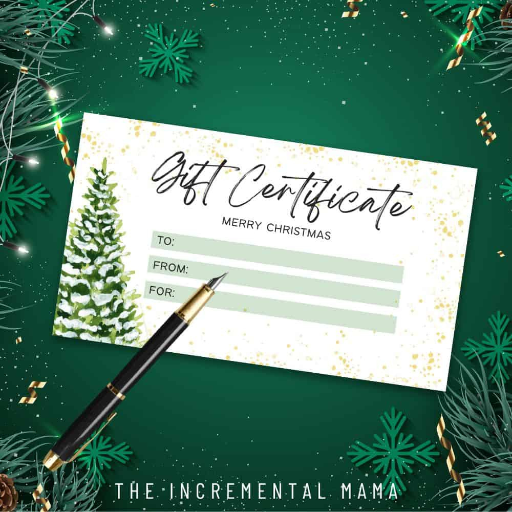 6 Free Printable Gift Certificate Templates For Christmas - The within Free Printable Christmas Gift Certificate