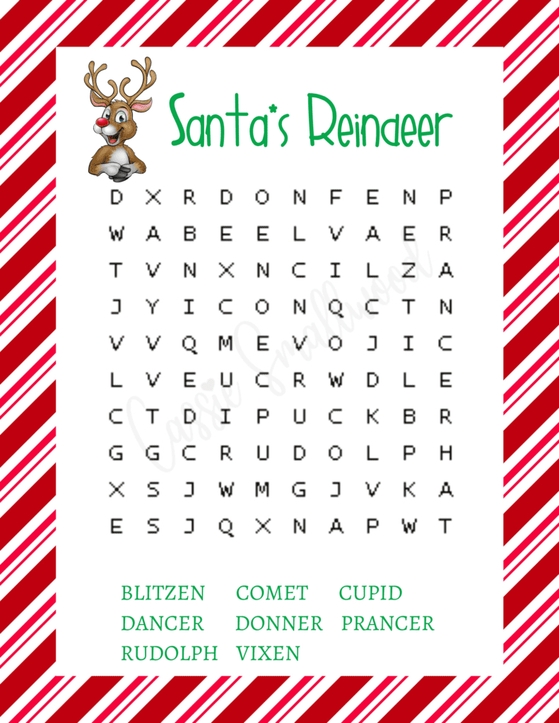 6 Fun Christmas Word Search Free Printables - Cassie Smallwood throughout FREE Printable Christmas Word Search Games