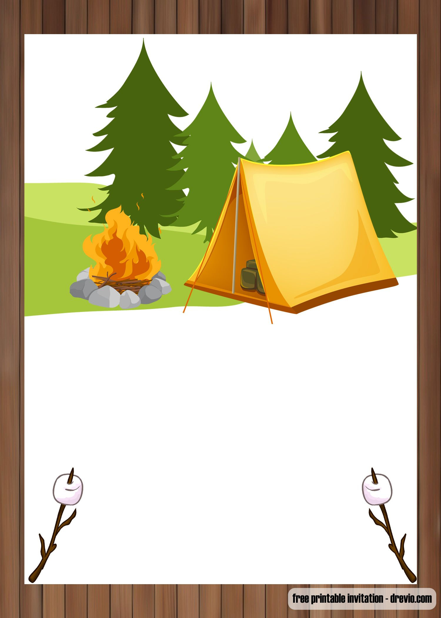 62 Camping Birthday Party Ideas | Camping Birthday Party, Camping intended for Free Printable Camping Birthday Invitation