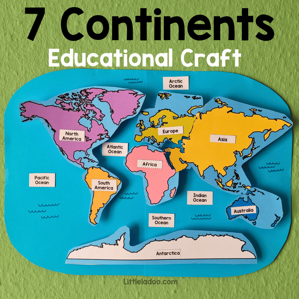 7 Continents Craft pertaining to Free Printable Continents And Oceans