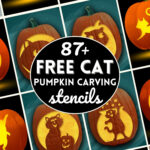 87 Free Cat Pumpkin Carving Stencils - The Ultimate List! regarding Free Printable Cat Pumpkin Carving Stencils