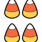 9 Cute Candy Corn Templates (Black And White + Color) - Cassie intended for Free Printable Candy Corn Printable
