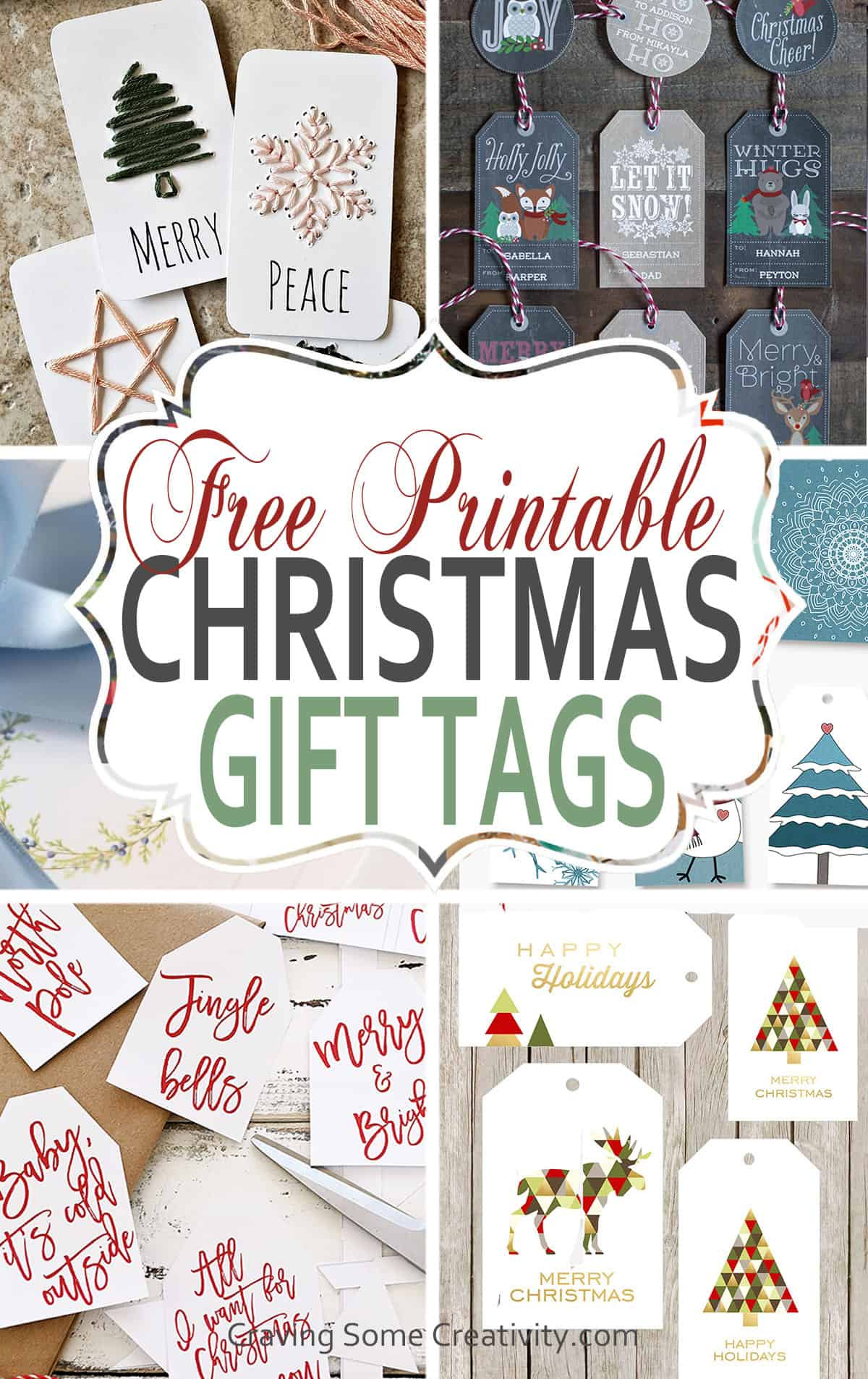90+ Free Printable Rustic Christmas Tags For Gifts • Craving Some pertaining to Free Printable Christmas Goodie Bag Tags