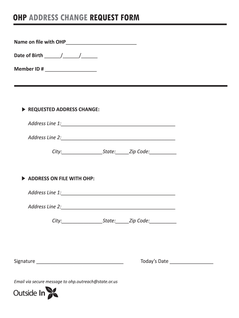 Address Change Form Template: Fill Out &amp;amp; Sign Online | Dochub with FREE Printable Change of Address Form