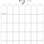 Aesthetic Printable Vertical Calendar 2025Saturday Gift regarding FREE Printable Calendar 2025 Portrait