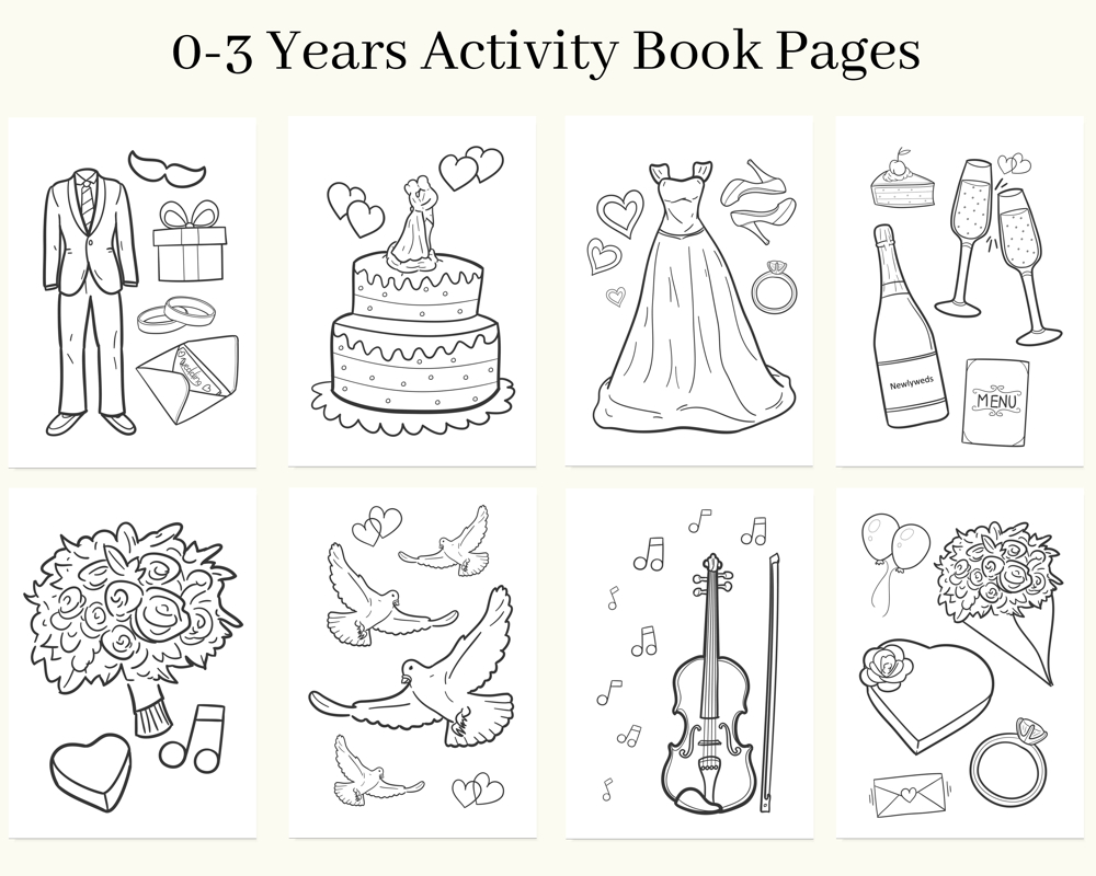 Age Appropriate Wedding Activity Book - Paper Ballards inside FREE Printable Childrens Wedding Activity Book Uk