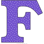 Alphabet Letters And Numbers With A Colorful Polka Dot Design throughout FREE Printable Clip Art Letters