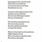 Amazing Grace Lyrics - 5 Free Pdf Printables | Printablee throughout Free Printable Christian Song Lyrics