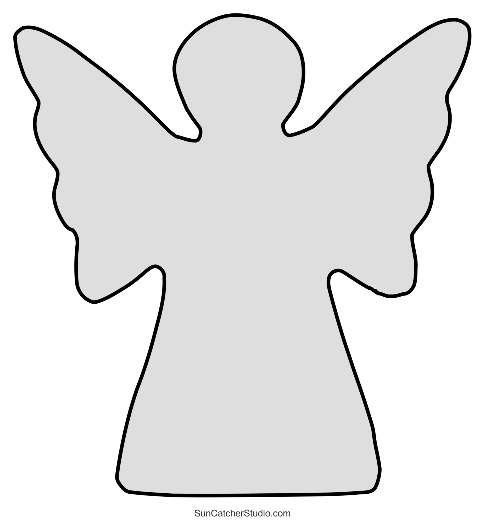 Angel Templates And Stencils (Free Printable Patterns) – Free inside Free Printable Christmas Angel Template