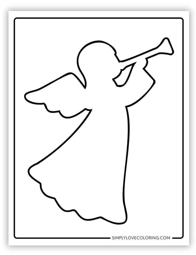 Angel Templates (Free Pdf Printables) - Simply Love Coloring within FREE Printable Christmas Angel Template