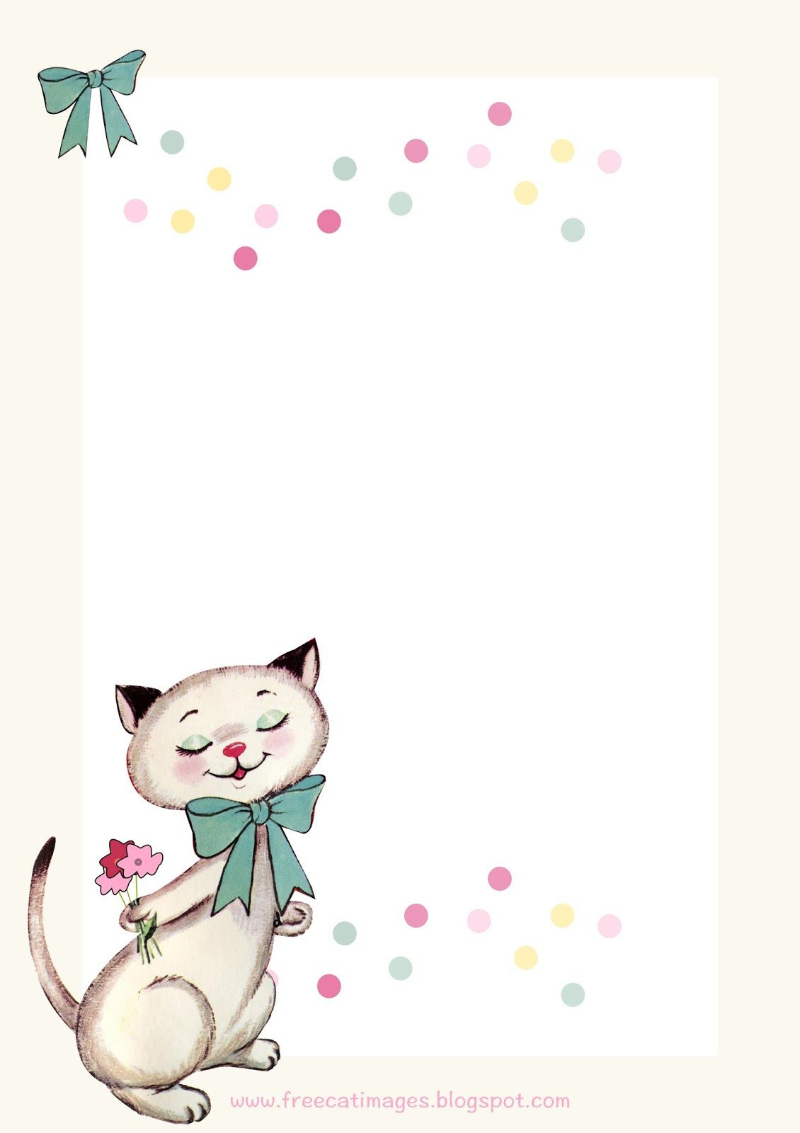 Artworkjulianna Swaney for FREE Printable Cat Birthday Invitations