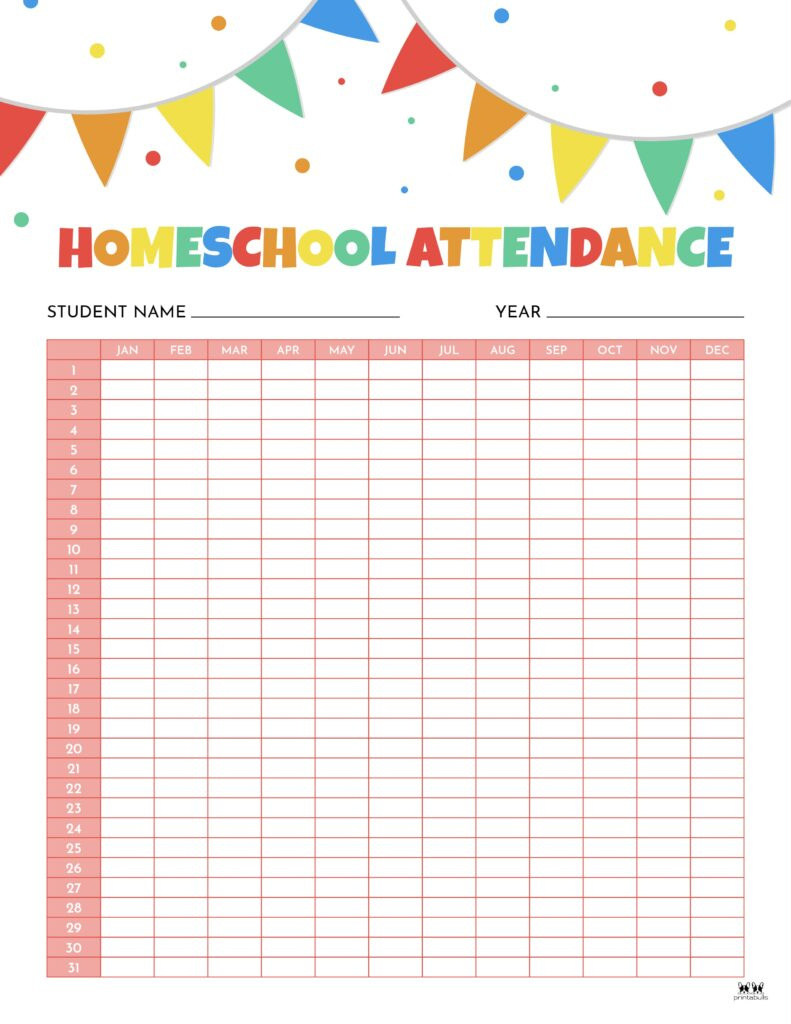 Attendance Sheets - 52 Free Printables | Printabulls pertaining to Free Printable Church Attendance Sheets