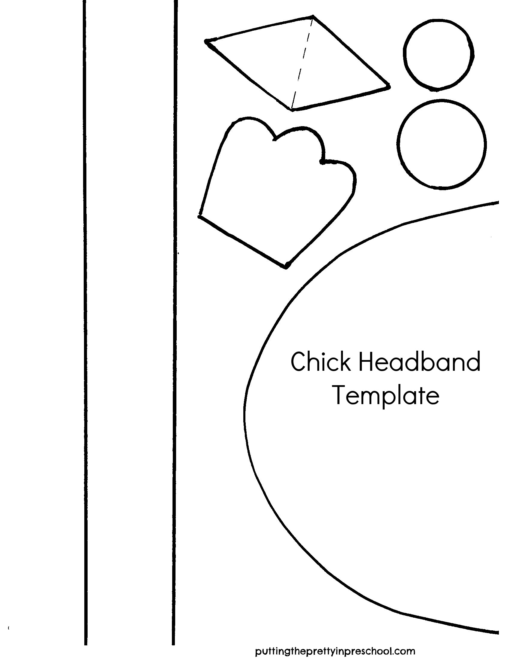 Baby Chick Theme Activities pertaining to FREE Printable Chicken Headband Template