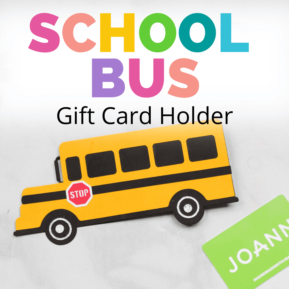 Back-To-School Paper Bus Gift Card Holder - Sweet Red Poppy throughout FREE Printable Bus Driver Gift Card Holder