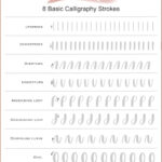 Basic Calligraphy Strokes Practice Sheet - Free Download within FREE Printable Calligraphy Practice Sheets For Beginners