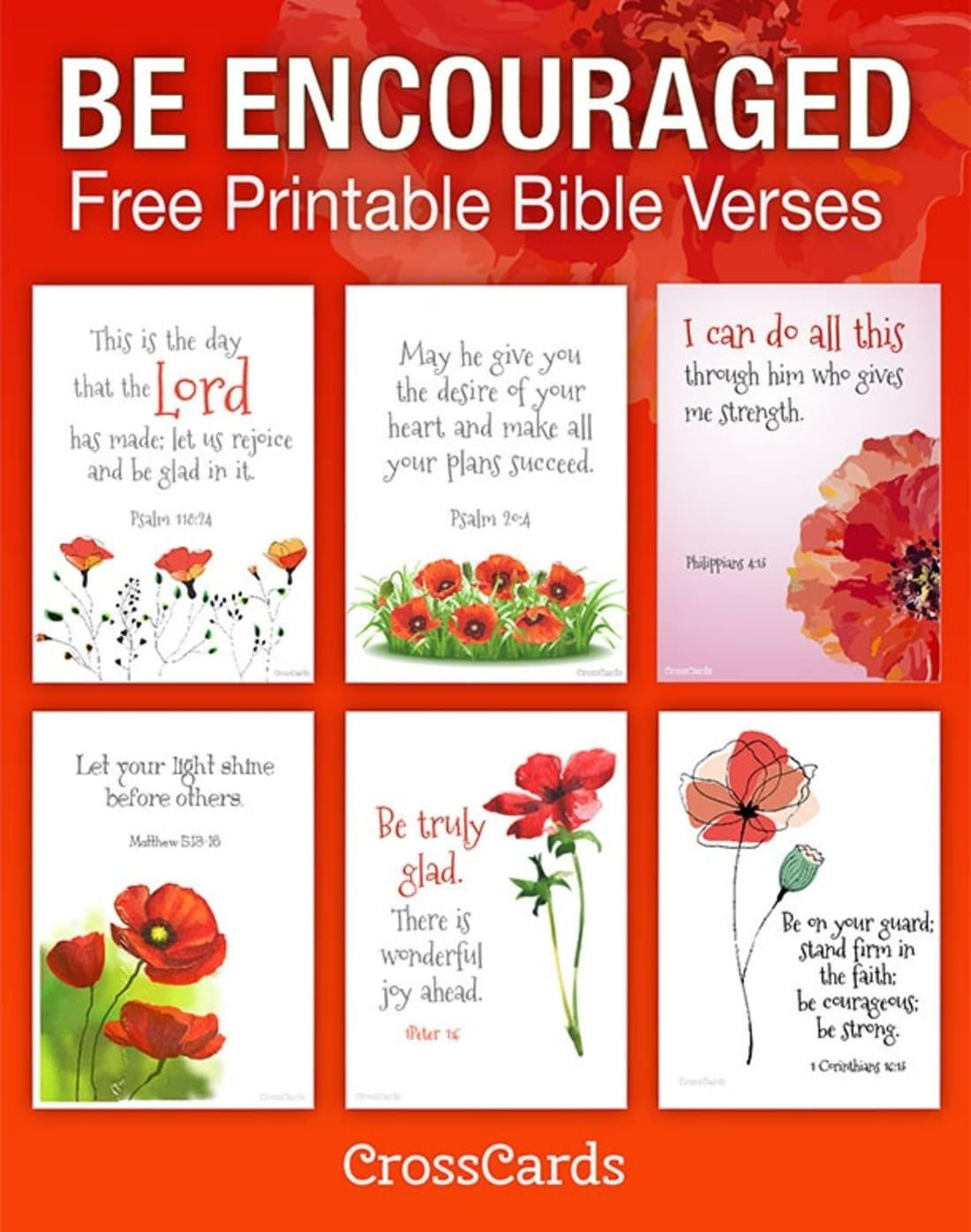 Be Encouraged! Free Printable Bible Verses Printable - Download Free with FREE Printable Christian Encouragement Cards