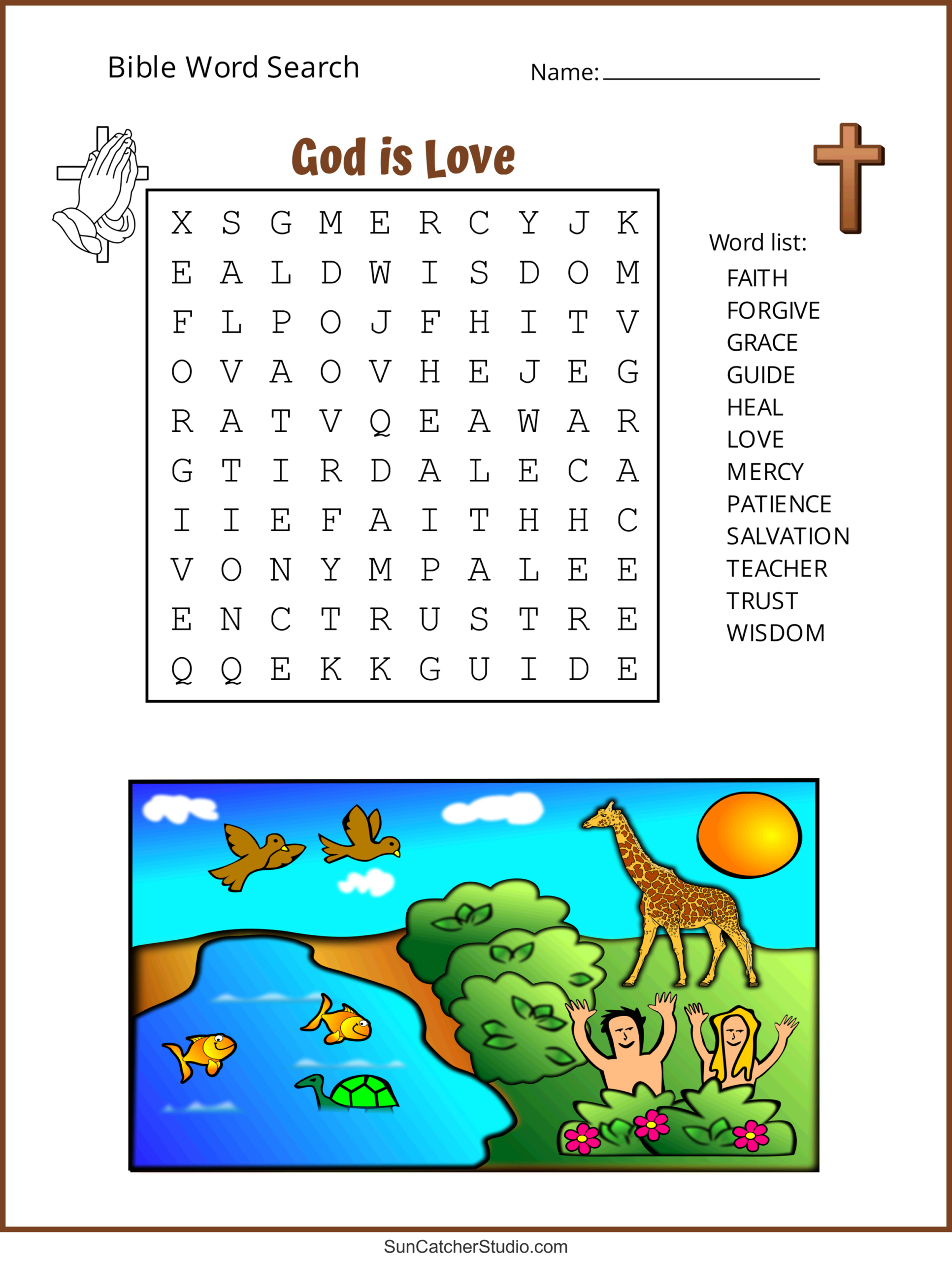 Bible Word Search (Free Printable Christian Puzzles) – Free throughout FREE Printable Christian Games For Adults