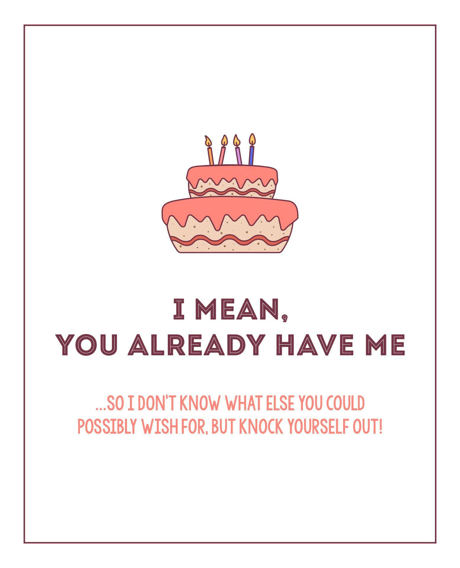 Birthday Cards For Him - 10 Free Pdf Printables | Printablee in Free Printable Cards For Boyfriend
