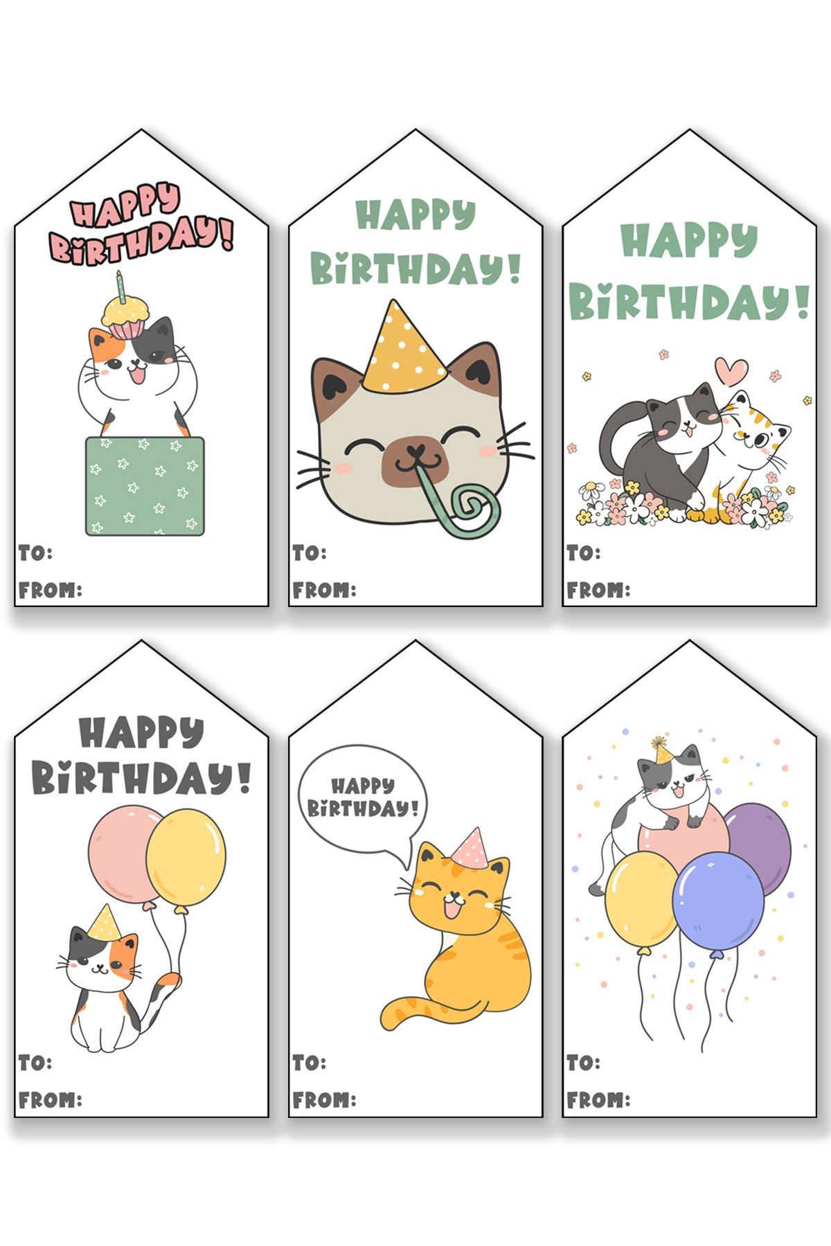 Birthday-Tags-Printable-Set-Cat - Mom Envy regarding Free Printable Cat Gift Tags