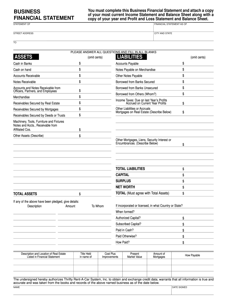 Blank Business Financial Statement: Fill Out &amp;amp; Sign Online | Dochub for FREE Printable Business Financial Statement