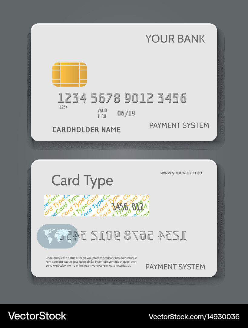 Blank Credit Card Template Vector Images (Over 1,700) regarding Free Printable Credit Card Template