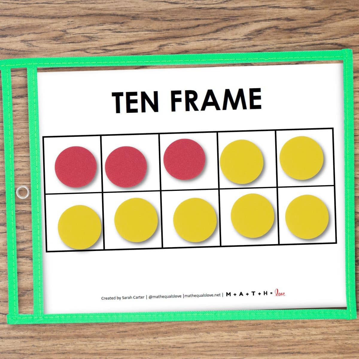Blank Ten Frame Template (Free Printable Pdf) pertaining to FREE Printable Counters For Math
