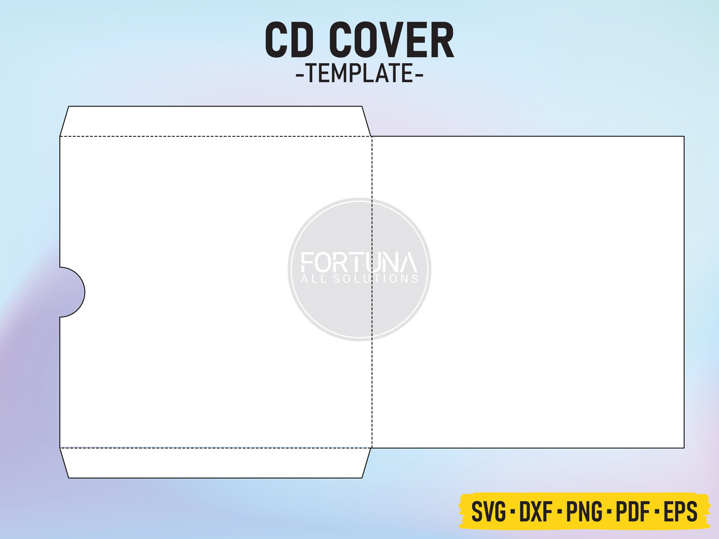 Blanko Cd / Dvd Cover Vorlage Svg Cut File Vektor Cricut Png Dxf within Free Printable Cd Label Template