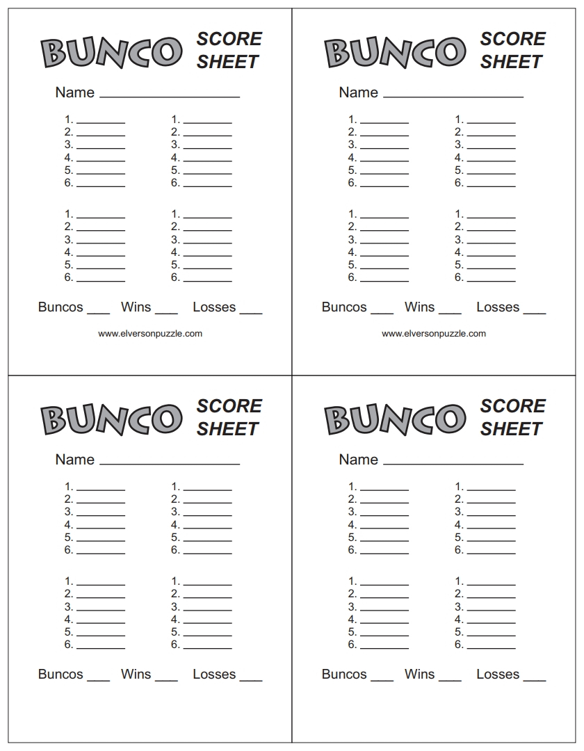 Bunco Score Sheet: Free Download, Create, Edit, Fill, And Print pertaining to FREE Printable Bunco Score Sheets Word Document
