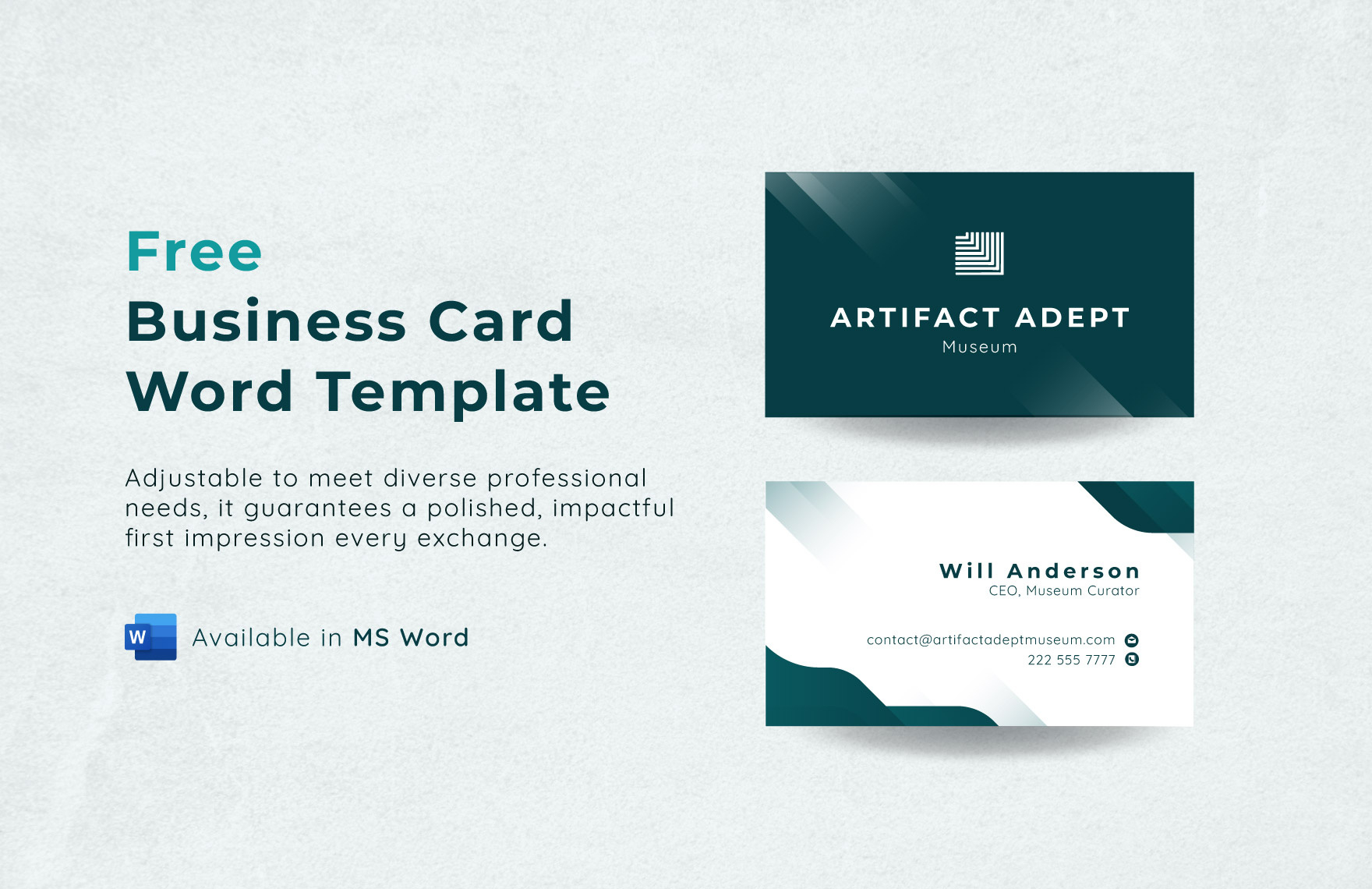 Business Card Word Template In Word, Pdf - Download | Template pertaining to FREE Printable Business Card Templates For Word