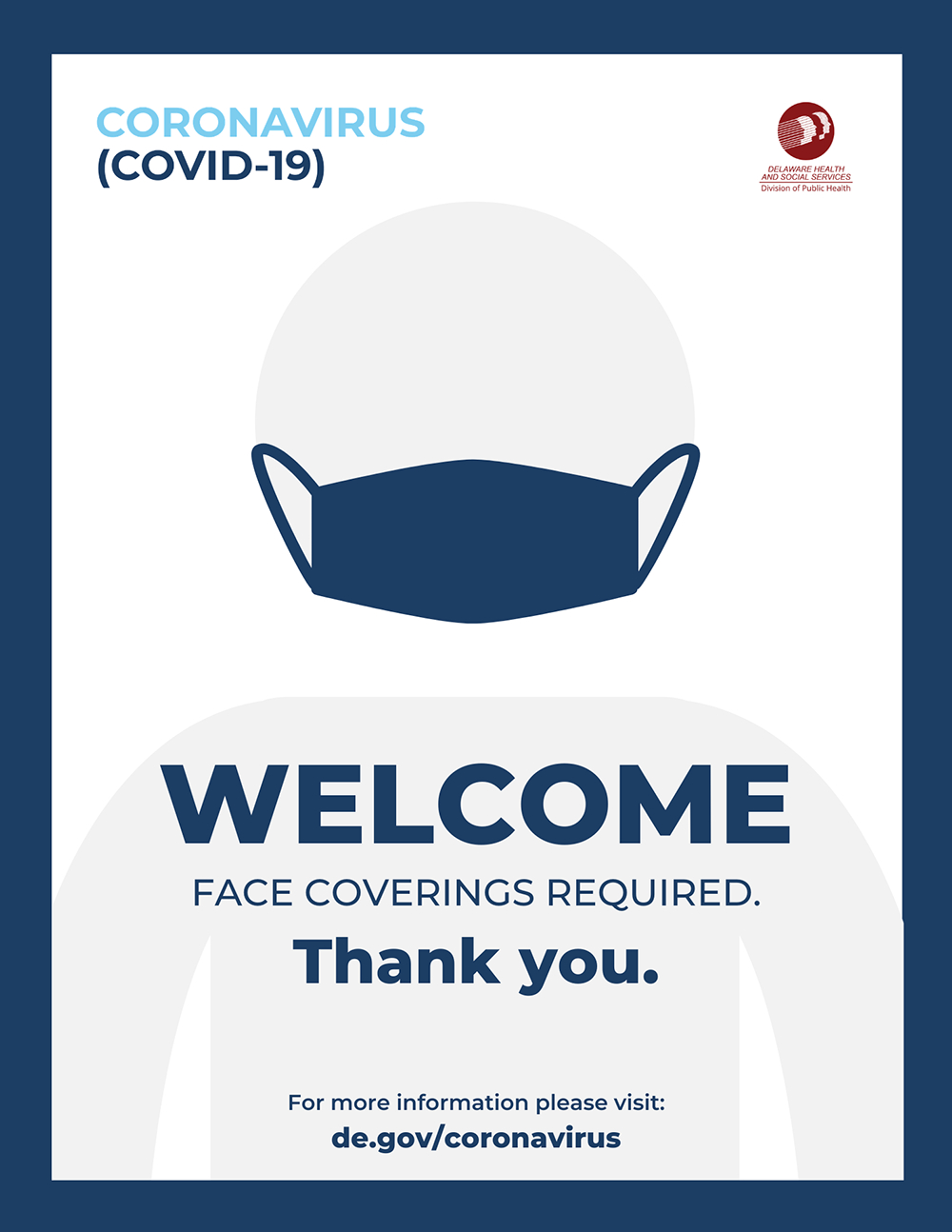 Business Printable Signs - Delaware&amp;#039;S Coronavirus Official Website inside Free Printable Covid Mask Signs