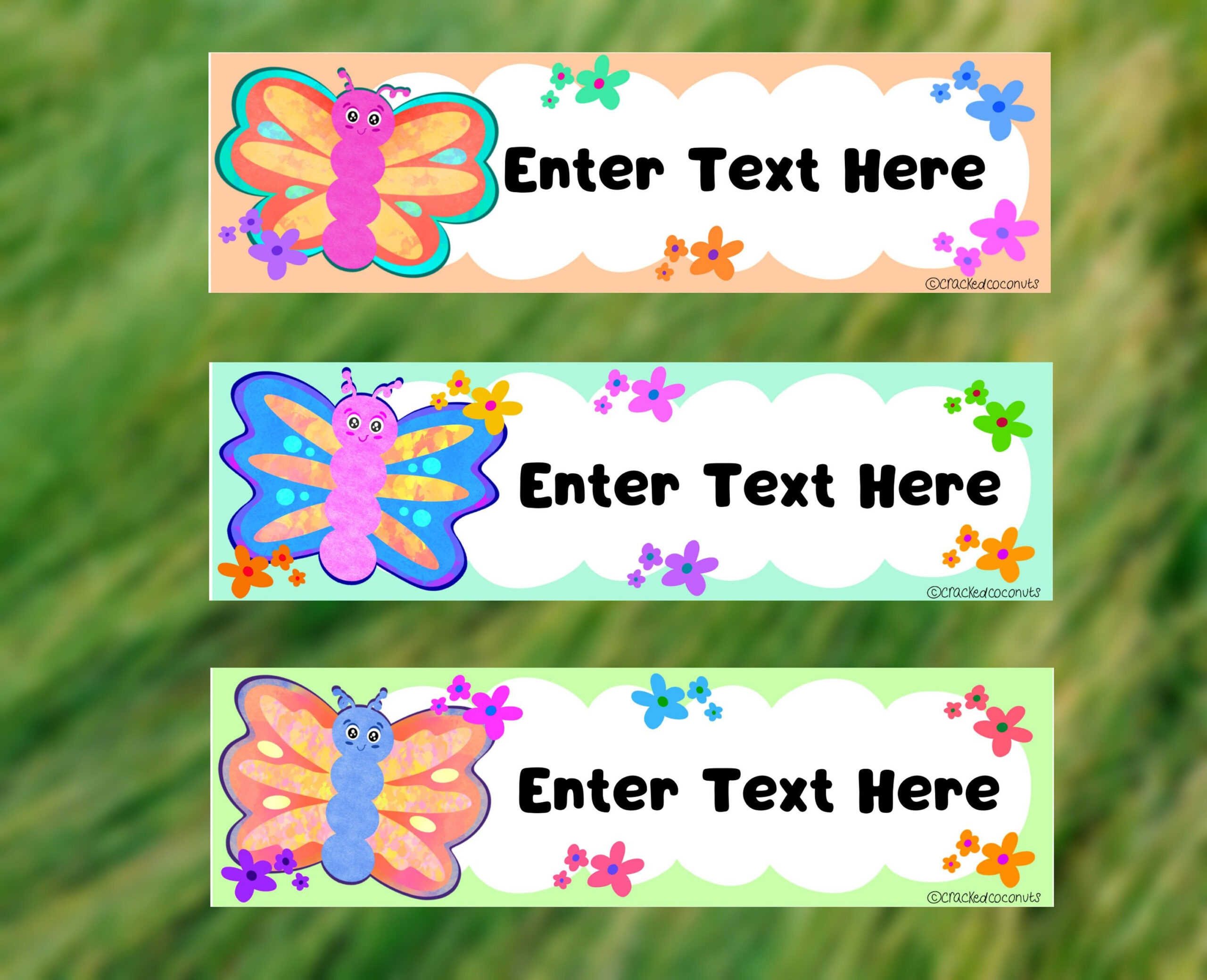 Butterfly Theme Classroom Decor, Butterfly Desk Name Plate, Nature regarding Free Printable Butterfly Name Tags