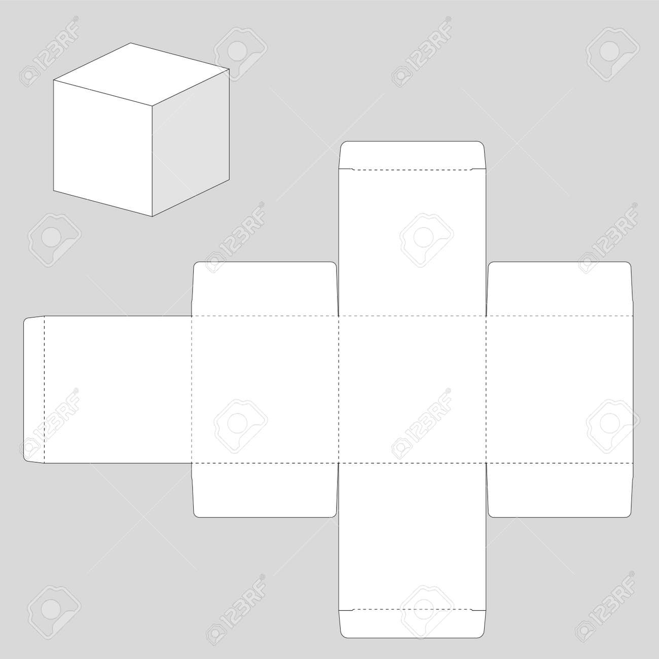 Cake Box Template Royalty Free Svg, Cliparts, Vectors, And Stock with regard to FREE Printable Cake Box Templates