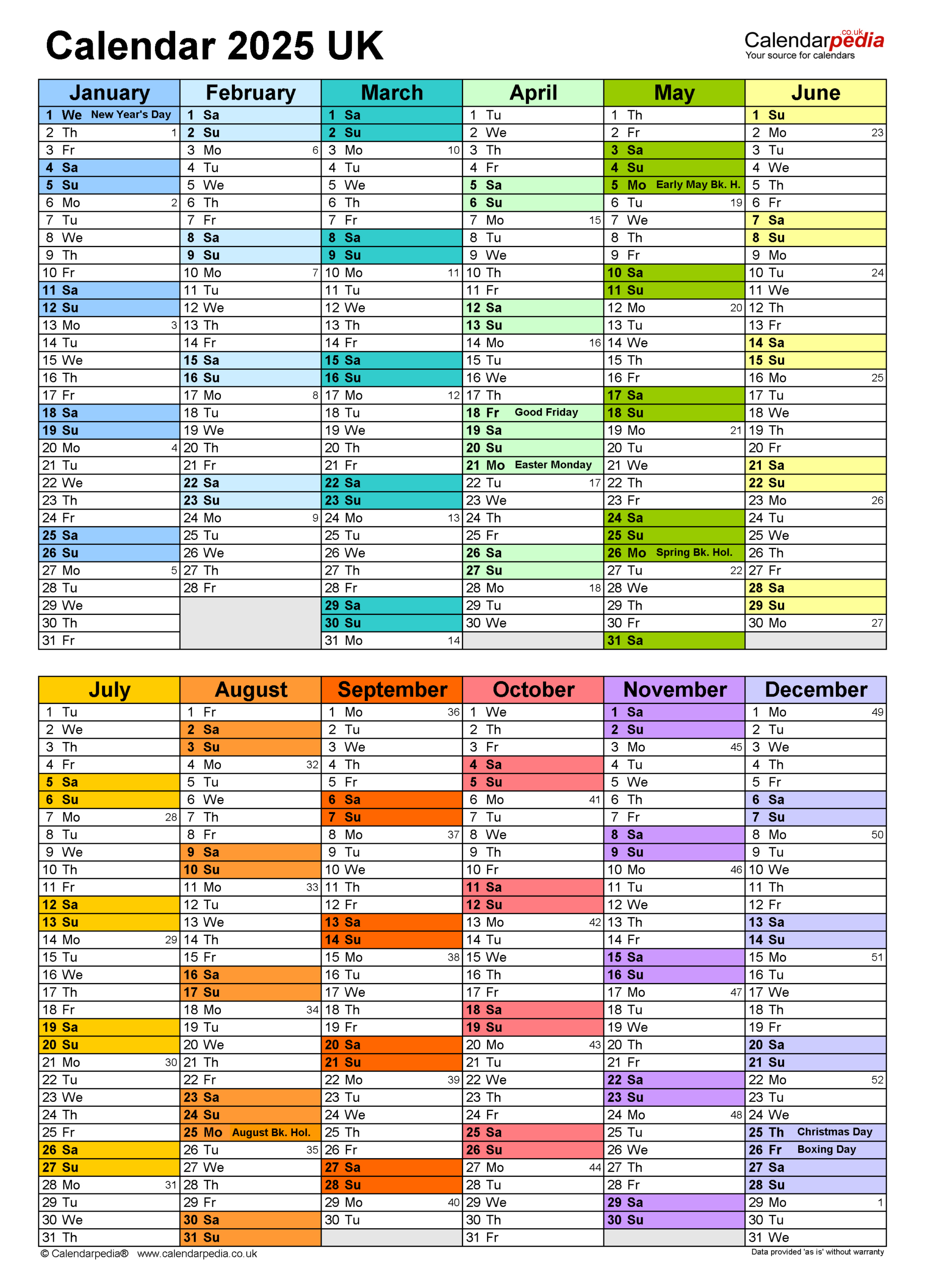 Calendar 2025 (Uk) - Free Printable Microsoft Word Templates inside FREE Printable Calendar Template 2025 Word