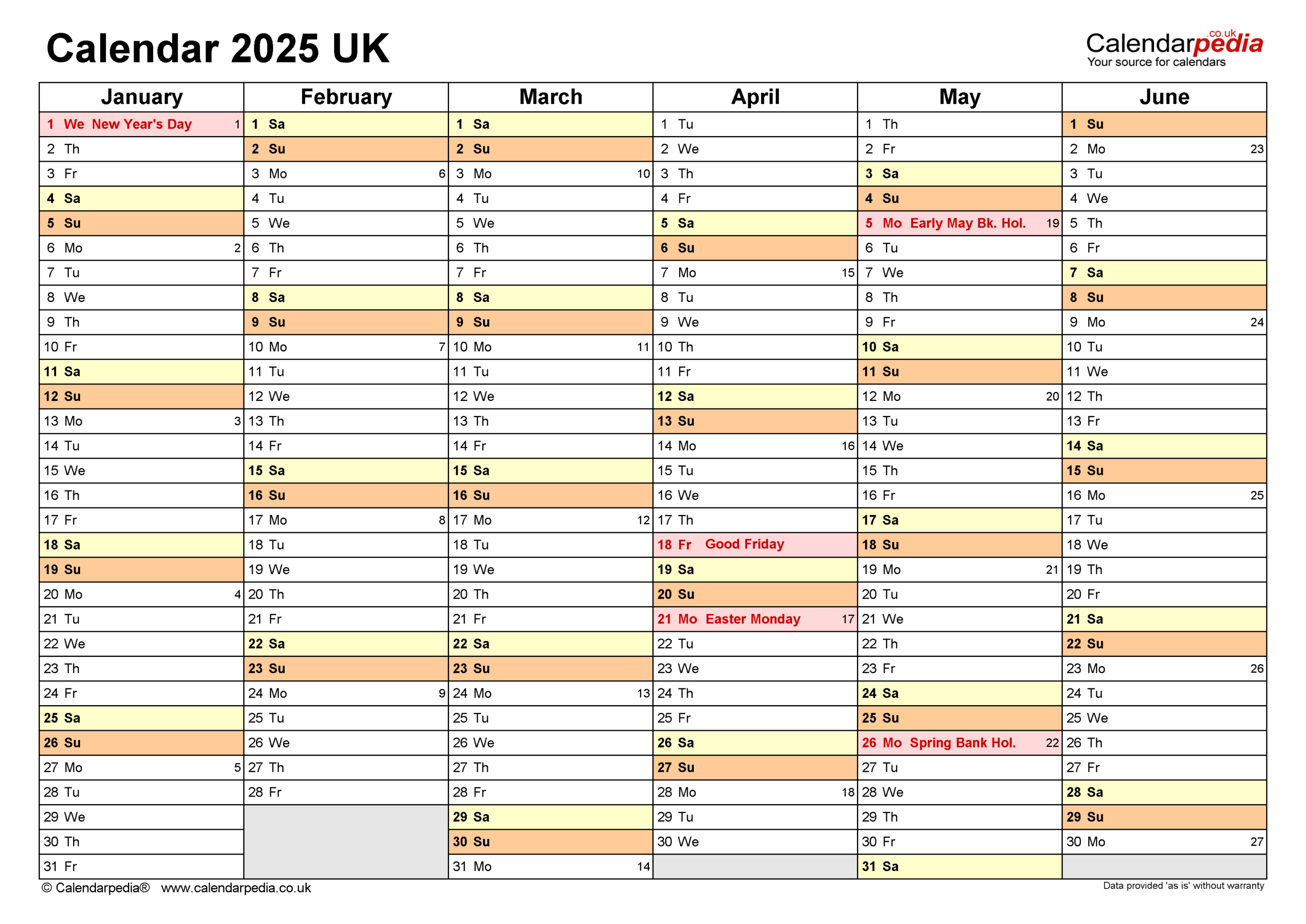 Calendar 2025 (Uk) - Free Printable Pdf Templates with regard to FREE Printable Calendar 2025 Uk