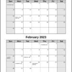 Calendarsthatwork - Double Month with FREE Printable Calendar Templates 2 Months Per Page