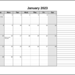 Calendarsthatwork - Room For Notes in Free Printable Calendar With Notes Section