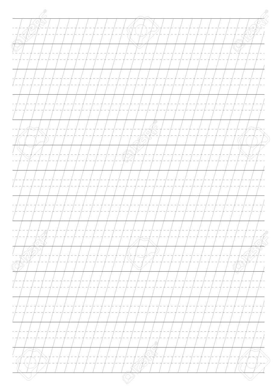 Calligraphy Drill. Calligraphy Paper. Printable Calligraphy Guide within Free Printable Calligraphy Lined Paper