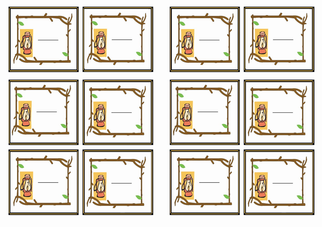 Camping Name Tags – Birthday Printable inside Free Printable Camping Name Tags