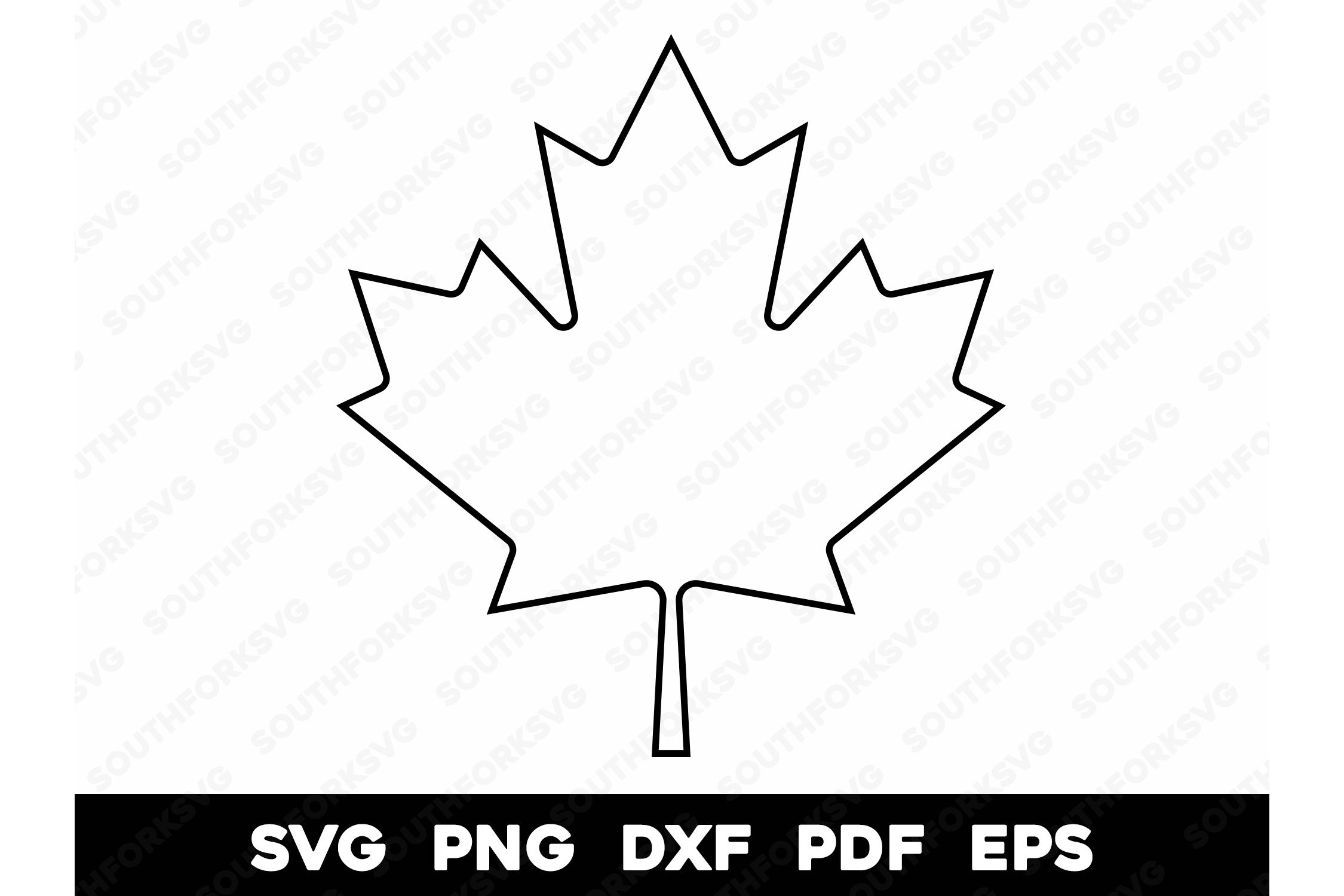 Canada Maple Leaf Outline Design Svg Png Dxf Eps (3249458) with FREE Printable Canadian Maple Leaf