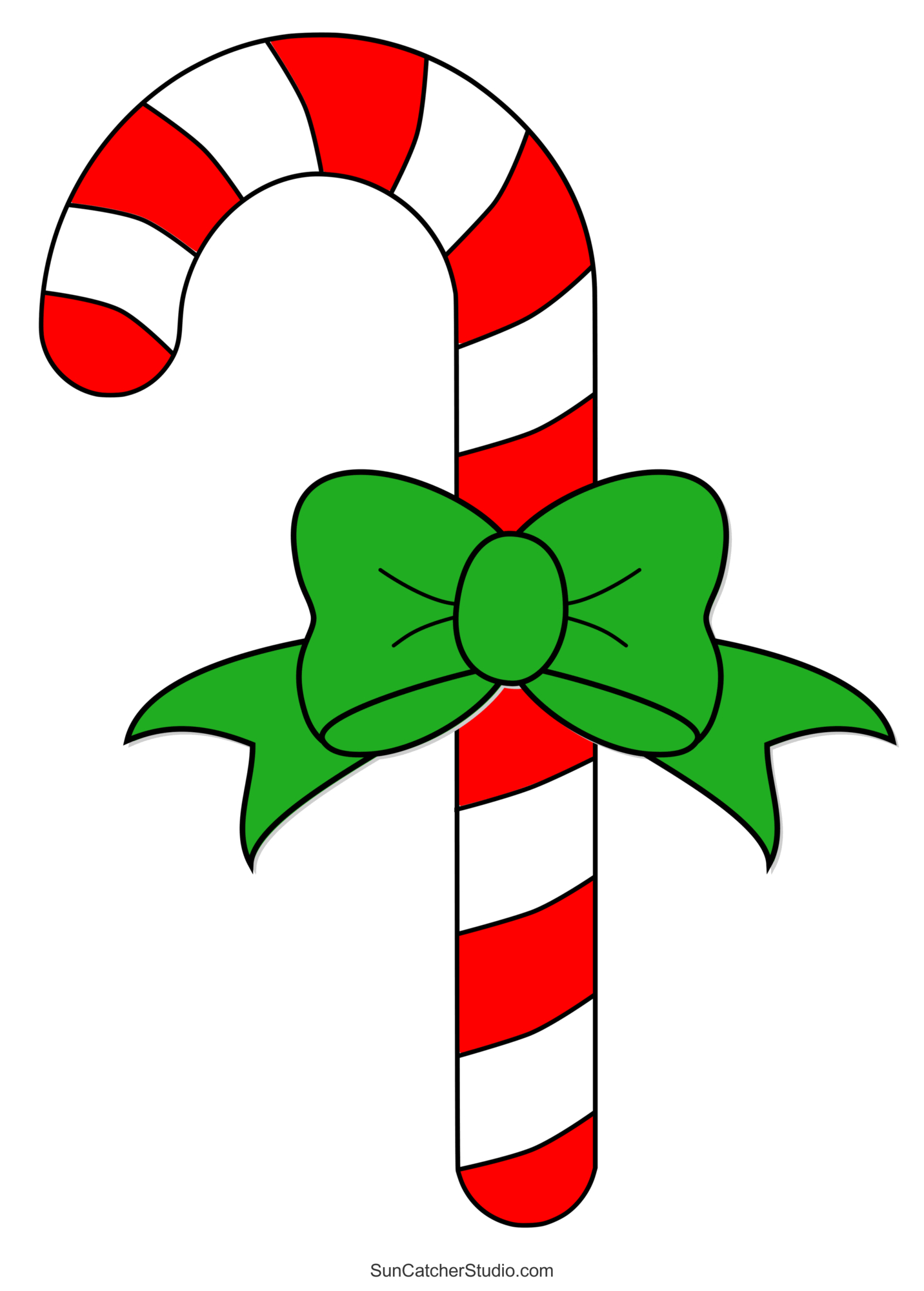 Candy Cane Templates (Free Printable Patterns &amp;amp; Stencils) – Free in FREE Printable Candy Cane Pictures