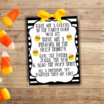 Candy Corn Holy Trinity Printable Tags: Church Halloween (Pdf) - Etsy throughout Free Printable Candy Corn Trinity