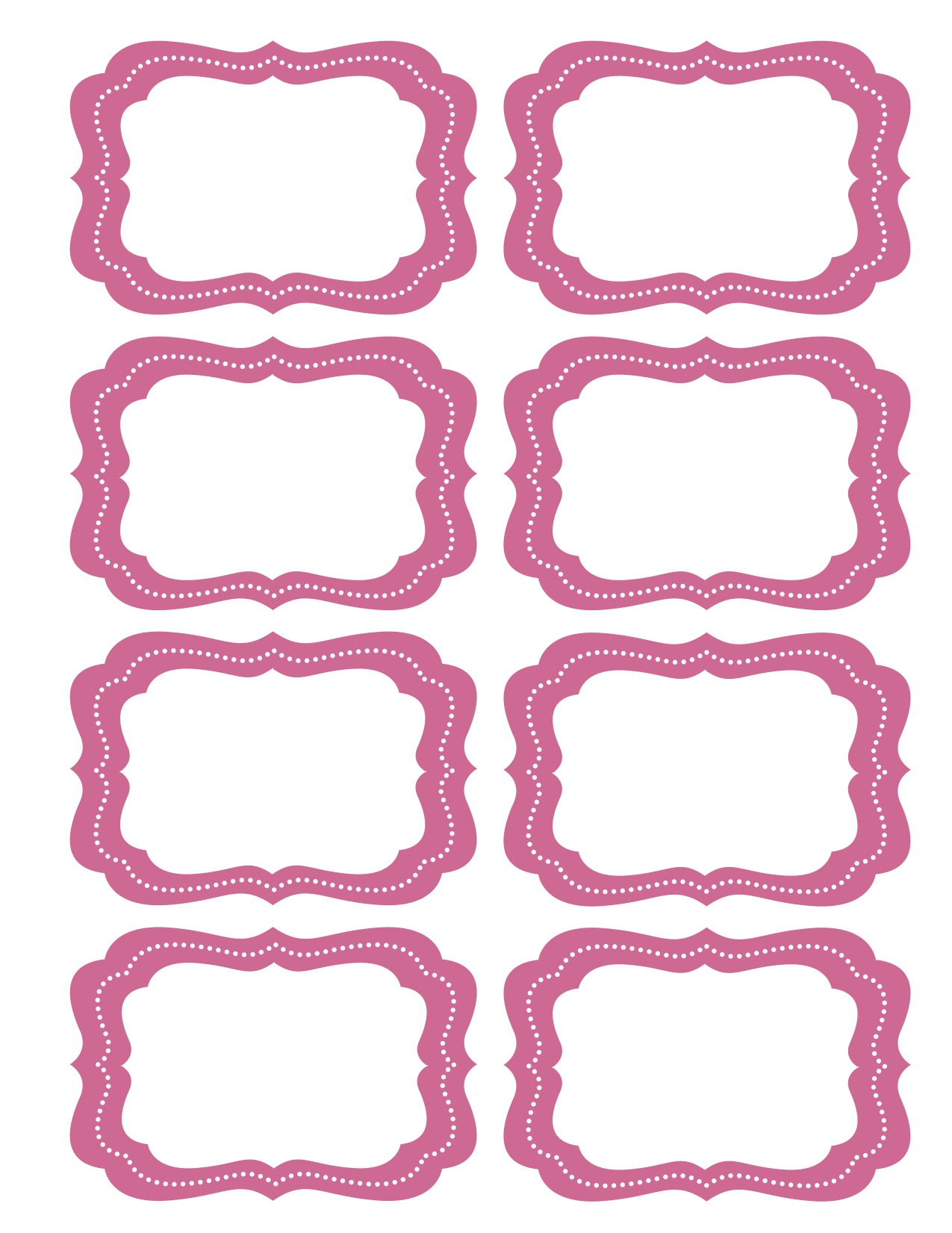 Candy Labels Blank | Free Images At Clker - Vector Clip Art throughout FREE Printable Candy Jar Labels