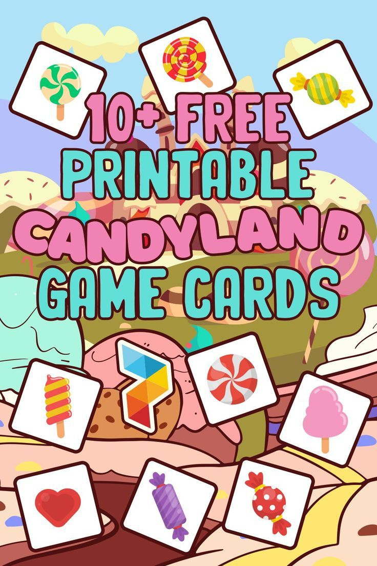Candyland Game Cards pertaining to Free Printable Candyland Cards Printable