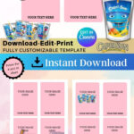 Capri Sun Labels | Juice Labels | Capri Sun Template | Capri Sun for Free Printable Capri Sun Label Template Free