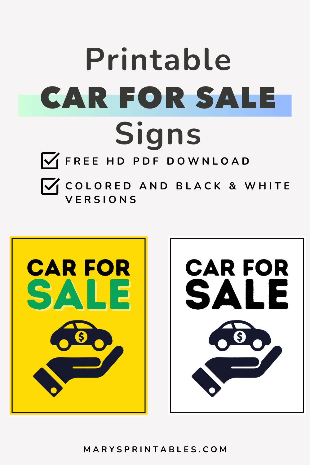 Car For Sale Sign Printable – Free, Easy &amp;amp; Ready To Use pertaining to Free Printable Car For Sale Sign Template Word