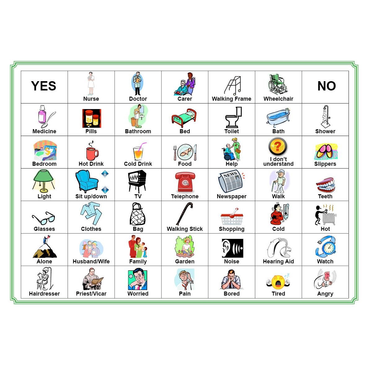 Care Home Activity Products For Elderly People With Dementia inside Free Printable Communication Boards For Elderly