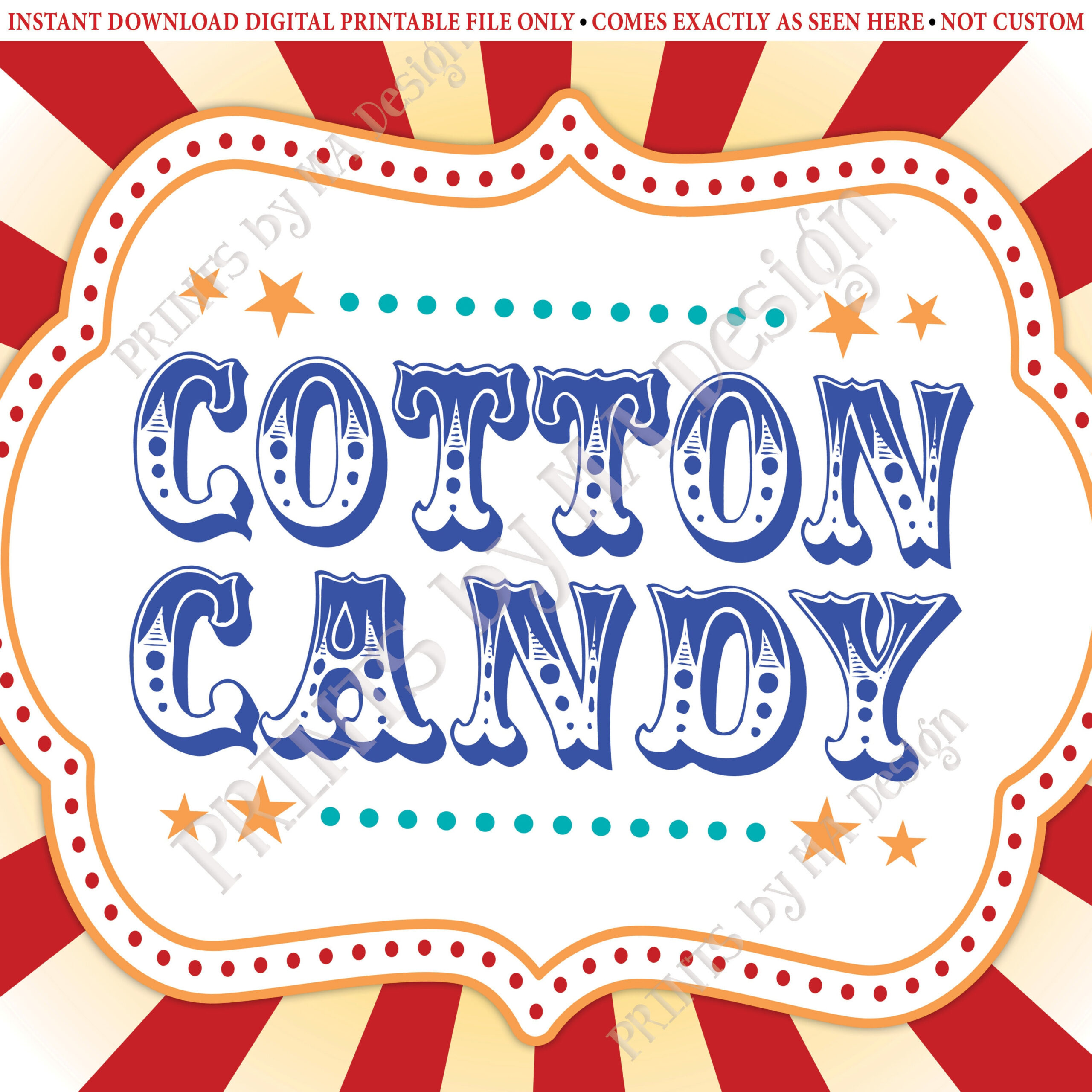 Carnival Cotton Candy Sign, Circus Cotton Candy Station, Carnival for FREE Printable Cotton Candy Sign